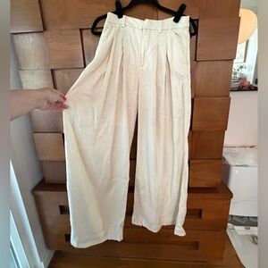 Anthropologie Wide-Leg Pleated Trousers